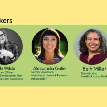 Event banner showing the faces of five women.